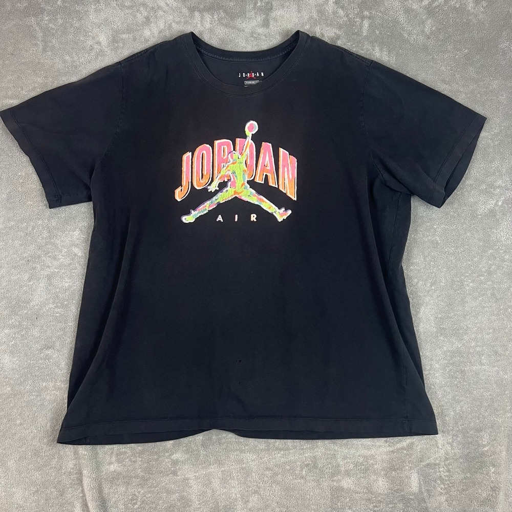 Nike Air Jordan Black‎ Tshirt Mens 3XL Multicolor Graphic Jumpman